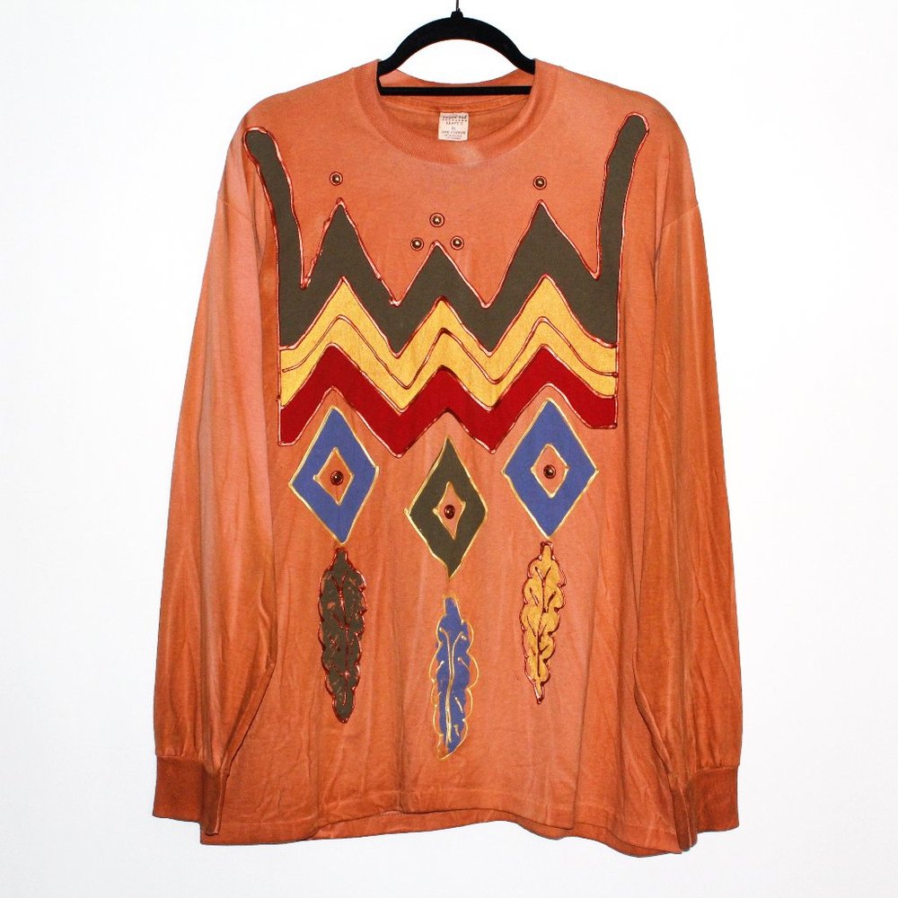 Vintage 90s Handmade Custom Long Sleeve Shirt